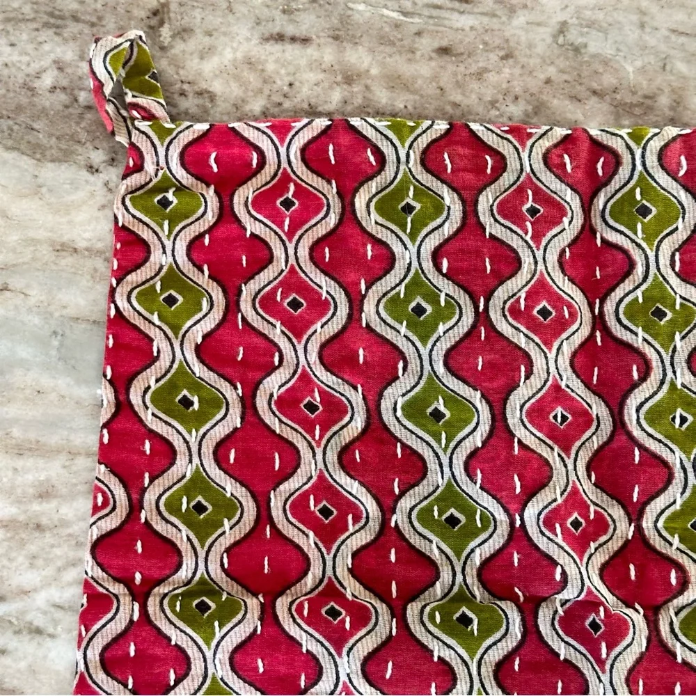 Handmade Recycled Saree Fabric Kitchen Dish Cloth Towel - Asha Project